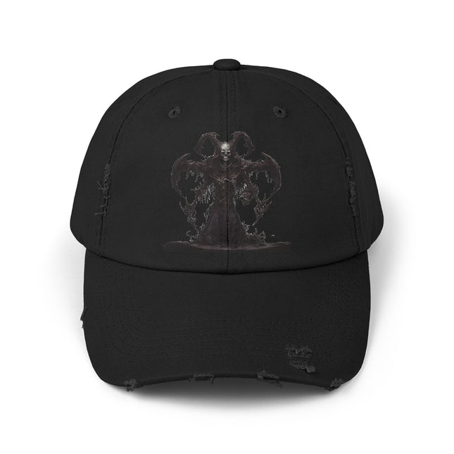 DEATHeCUTIONER Series Executioner Hat | Depths of Hell Rising Skeleton Cap | Trendy Evil Dust & Bones Grim Reaper Spring, Summer Wear Gift