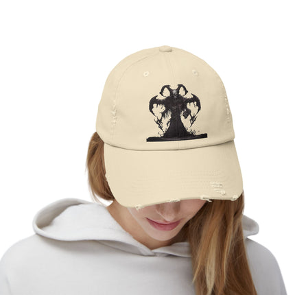 DEATHeCUTIONER Series Executioner Hat | Depths of Hell Rising Skeleton Cap | Trendy Evil Dust & Bones Grim Reaper Spring, Summer Wear Gift