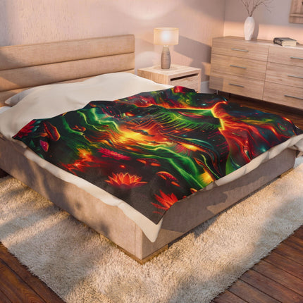 TRIPPY CENTRAL SUMMONER Psychedelic Blanket