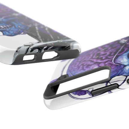 BLUE ALIEN SKULL Phone Case