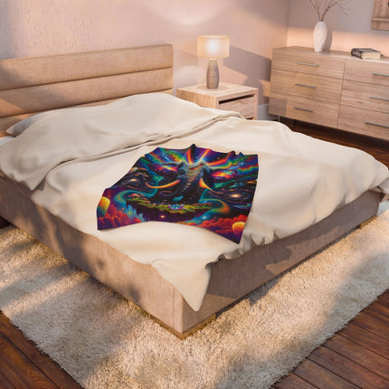 KING OF THE MAMMALVERSE Psychedelic Blanket