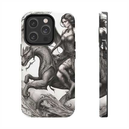 DRAGON AND MORPHING REPTILIAN BEAUTY Phone Case