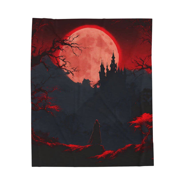 CURSED RING OF LUNAR BLOOD Fleece Throw Video Game Blanket