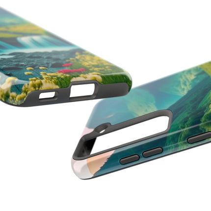 FLOWER CASCADE MOUNTAINS Phone Case