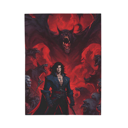 A FORCE OF FATE AGAINST ABSOLUTE EVIL - Video Game Inspired Velveteen Plush Blanket