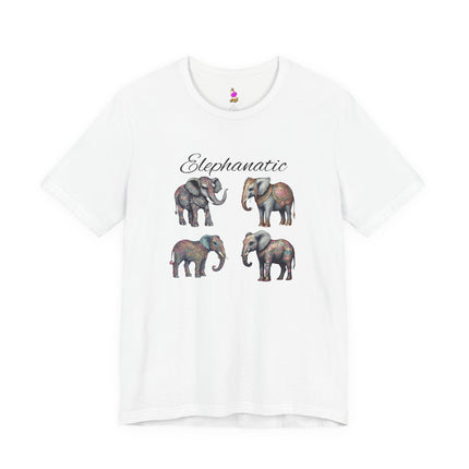 ELEPHANATIC Elephant Lovers T-Shirt - Funny Animal Fanatic Wordplay Tee