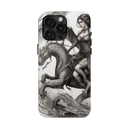 DRAGON AND MORPHING REPTILIAN BEAUTY Phone Case