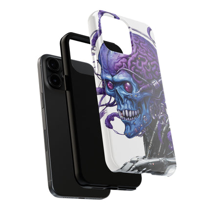 BLUE ALIEN SKULL Phone Case