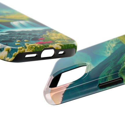 FLOWER CASCADE MOUNTAINS Phone Case