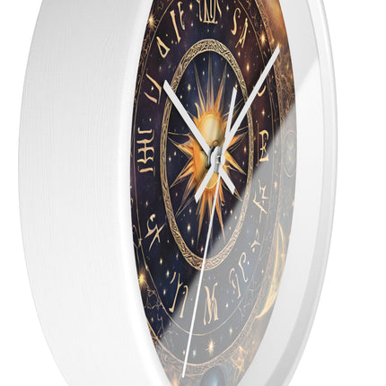 GALAXY CYCLE Wall Clock - Celestial Moon Phases Astronomy Decor