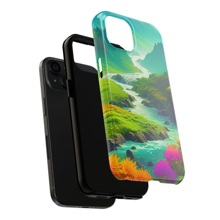 RIVER SPRING FLOWER VALLEY Phone Case