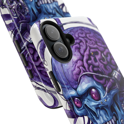 BLUE ALIEN SKULL Phone Case