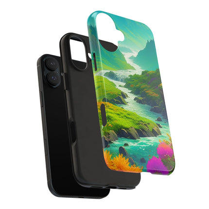 RIVER SPRING FLOWER VALLEY Phone Case