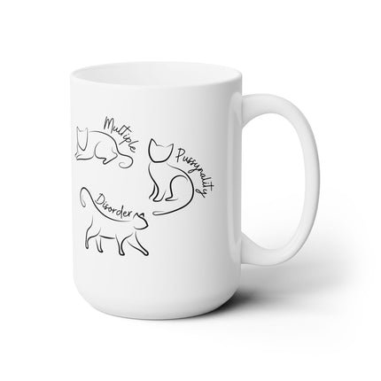 MULTIPLE PUSSYNALITY DISORDER Funny Cat Lover Coffee Mug