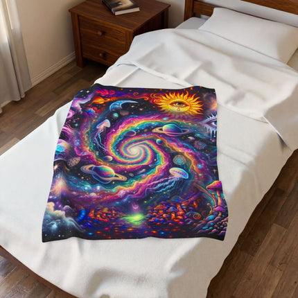 GALAXY VORTEX Psychedelic Blanket
