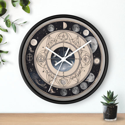 LUNAR MOON PHASES Wall Clock