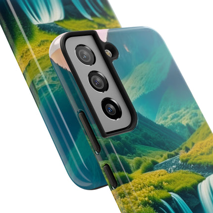 FLOWER CASCADE MOUNTAINS Phone Case