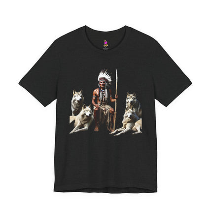 CHIEF WOLF PACK T-Shirt - Native American Wolf Leader Tee