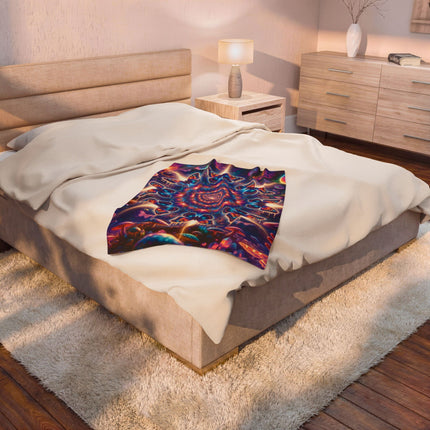 KALEIDOSCOPE OF THE MONARCHS Psychedelic Blanket