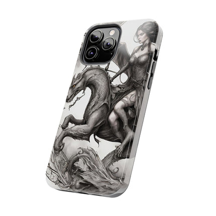 DRAGON AND MORPHING REPTILIAN BEAUTY Phone Case
