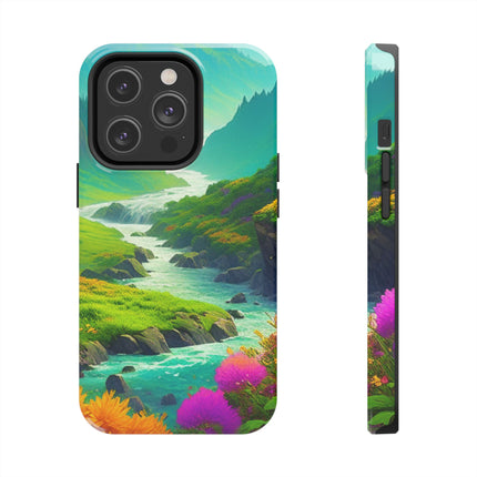 RIVER SPRING FLOWER VALLEY Phone Case