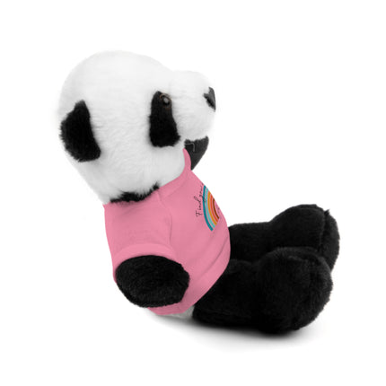 FIND YOUR INNER HAPPY PLACE Inspirational Rainbow Stuffed Animal