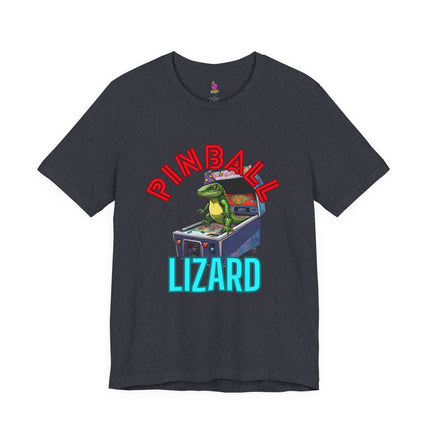 PINBALL LIZARD Wizard Style T-Shirt - Funny Arcade Parody Music Tee