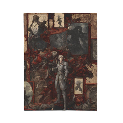 PORTRAITS OF INEVITABLE LEGACY Video Game Inspired Abstract Collage Blanket