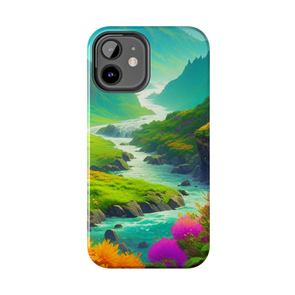 RIVER SPRING FLOWER VALLEY Phone Case