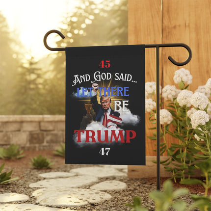 Trump Home Garden Banner, Outdoor House Decor, Patriotic Garden Flag, Yard Sign Decoration, Political Election Gift, Religious Quote Banner