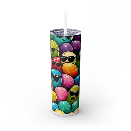 COOL BEANS Skinny Tumbler - Retro Jelly Beans Candy Lover Cup
