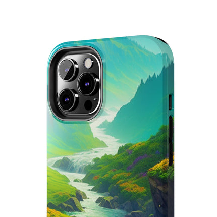 RIVER SPRING FLOWER VALLEY Phone Case