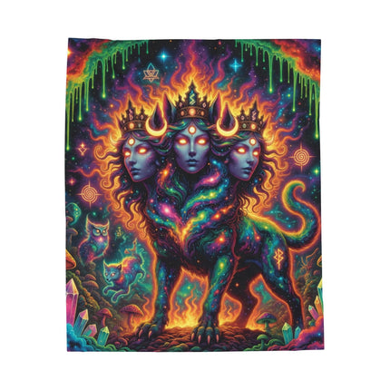 CERBERUGODDESSES Psychedelic Blanket
