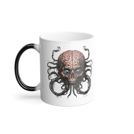 PERSONALIZED EVIL ALIEN SKULL Coffee Mug | Tentacle Robotic Cyborg |Gift For Him | Video Game Inspired Mug | Gift For Her