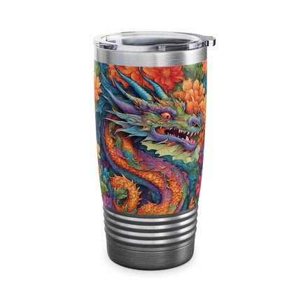 JAPANESE DRAGON FLORAL Tumbler