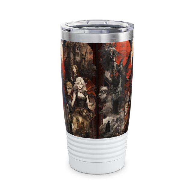 LEGENDARY FIGHTERS ALIGN AGAINST EVIL Tumbler - Video Game Inspired Collage Cup