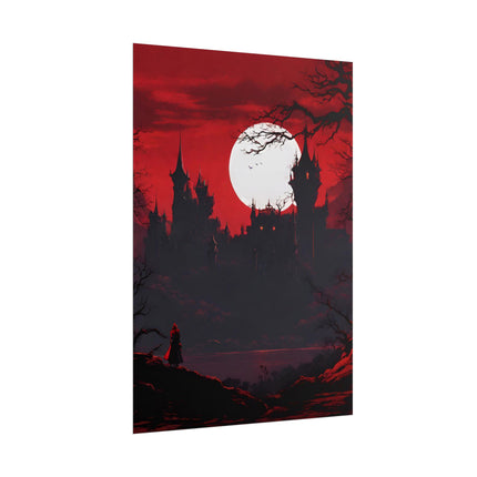 A JOURNEY INTO HORRID EVIL Video Game Room Inspired Wall Decor - Retro Gaming Horror Art Poster