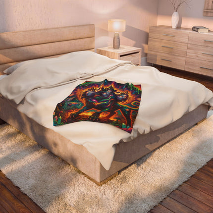 CERBERUGODDESSES Psychedelic Blanket