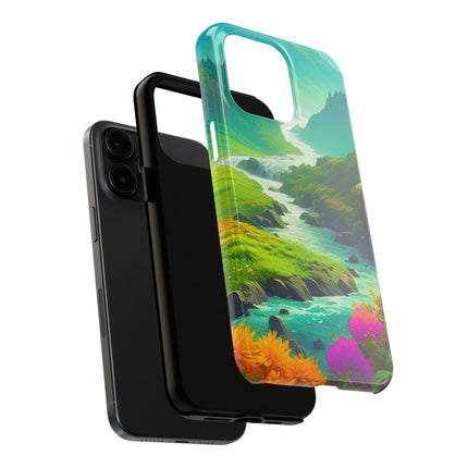 RIVER SPRING FLOWER VALLEY Phone Case