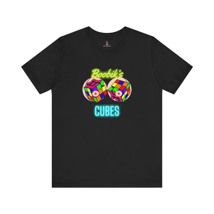 BOOBIK'S CUBES T-Shirt (Variant 1) - Funny Rubik's Cube Parody Adult Humor Tee