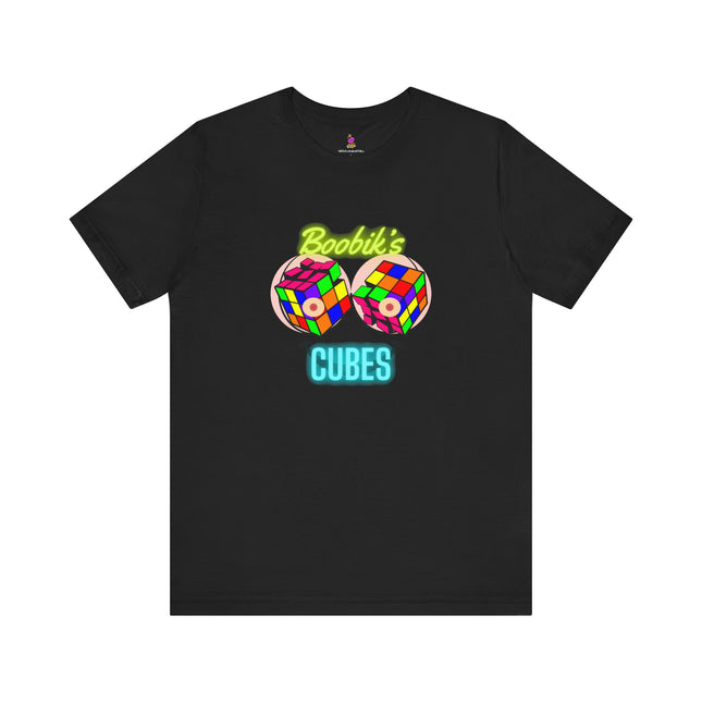 BOOBIK'S CUBES T-Shirt (Variant 1) - Funny Rubik's Cube Parody Adult Humor Tee