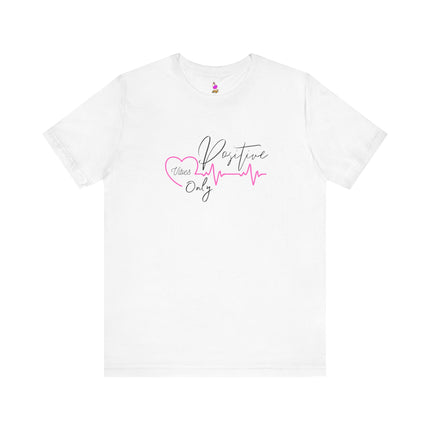 POSITIVE VIBES ONLY Inspirational Women Nurses T-Shirt - Healthcare Hero Motivational Tee