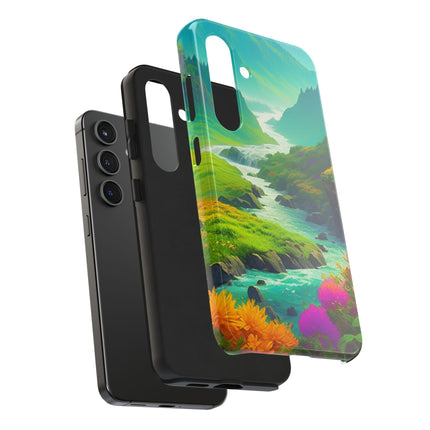 RIVER SPRING FLOWER VALLEY Phone Case