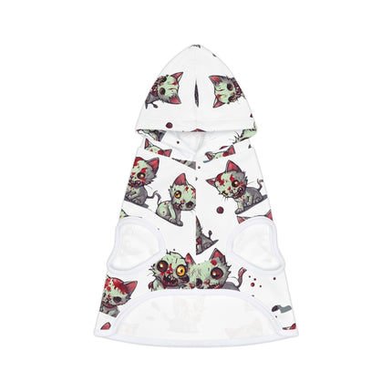 Zombie Cat Pet Sweatshirt, Undead Brain Kittens Cats or Dogs Hoodie, Bloody Gray Feline Kitty Animal Lovers Shirt, Cute Pet Lover Gift