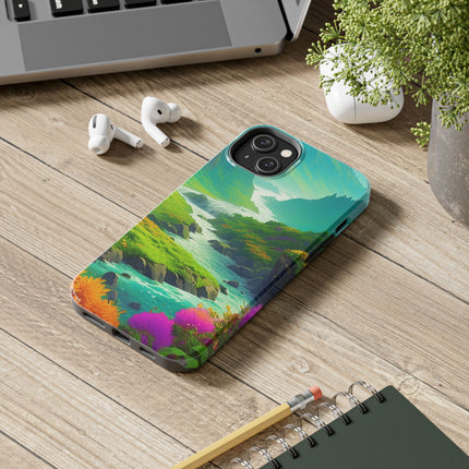 RIVER SPRING FLOWER VALLEY Phone Case