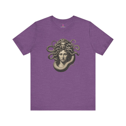 TWO TIER MEDUSA BUST Creepy T-Shirt - Dark Greek Mythology Horror Art Tee