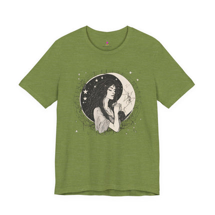 MOON GODDESS T-Shirt - Mystical Lunar Feminine Divine Art Tee