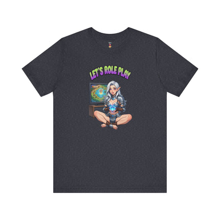 LET'S ROLE PLAY T-Shirt Provocative Seductive Sexy Cartoon Tee