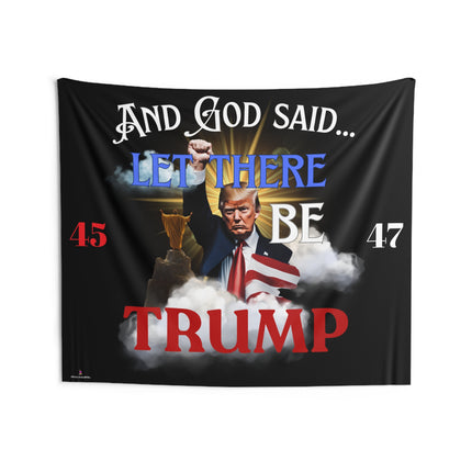 Trump Patriotic Trump Supporter Indoor Wall Tapestries, Tapestry Banner, American Flag Wall Hanging, Political Home Decor, USA Veteran Gift