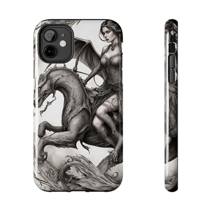 DRAGON AND MORPHING REPTILIAN BEAUTY Phone Case